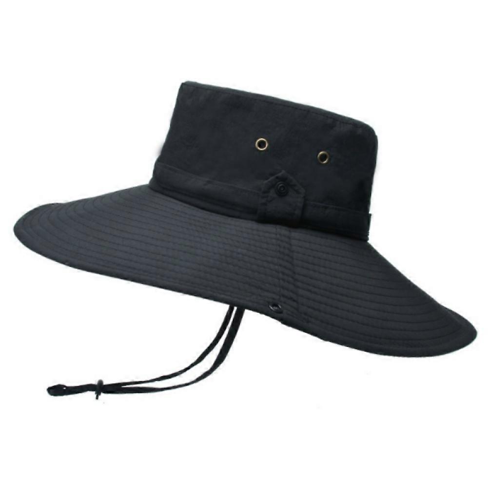 Wide Brim Bucket Hats For Hiking Fishing Sun Anti-UV Protection Fisherman Cap Breathable Sun Hat