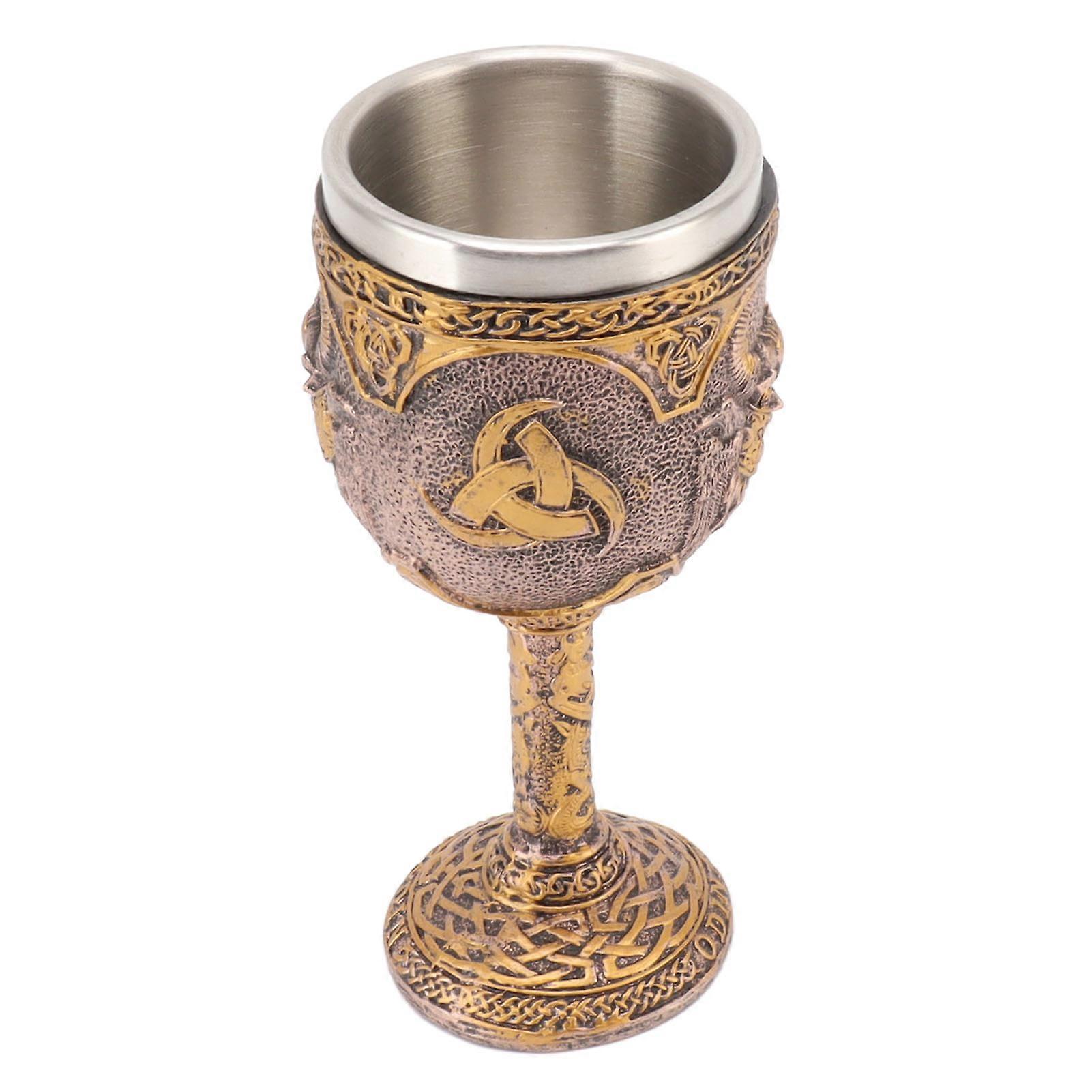 Medieval Gothic Dragon Chalice For Home Bar Decor