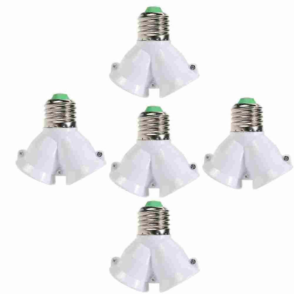 Light Lamp Bulb Socket Creative E27 To 2-e27 Lamp Holder Extender Splitter Converter Plug High Quality Copper Contact Household