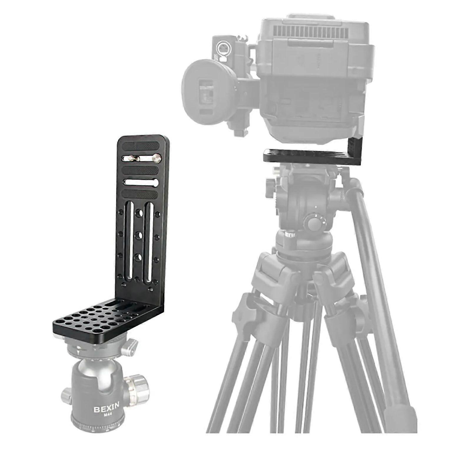 Camera L Bracket Vertical Horizontal Switching Tripod Quick Release Plate For DSLR Camera L Vertical Clapper Bracket 1/4 Inch Mount
