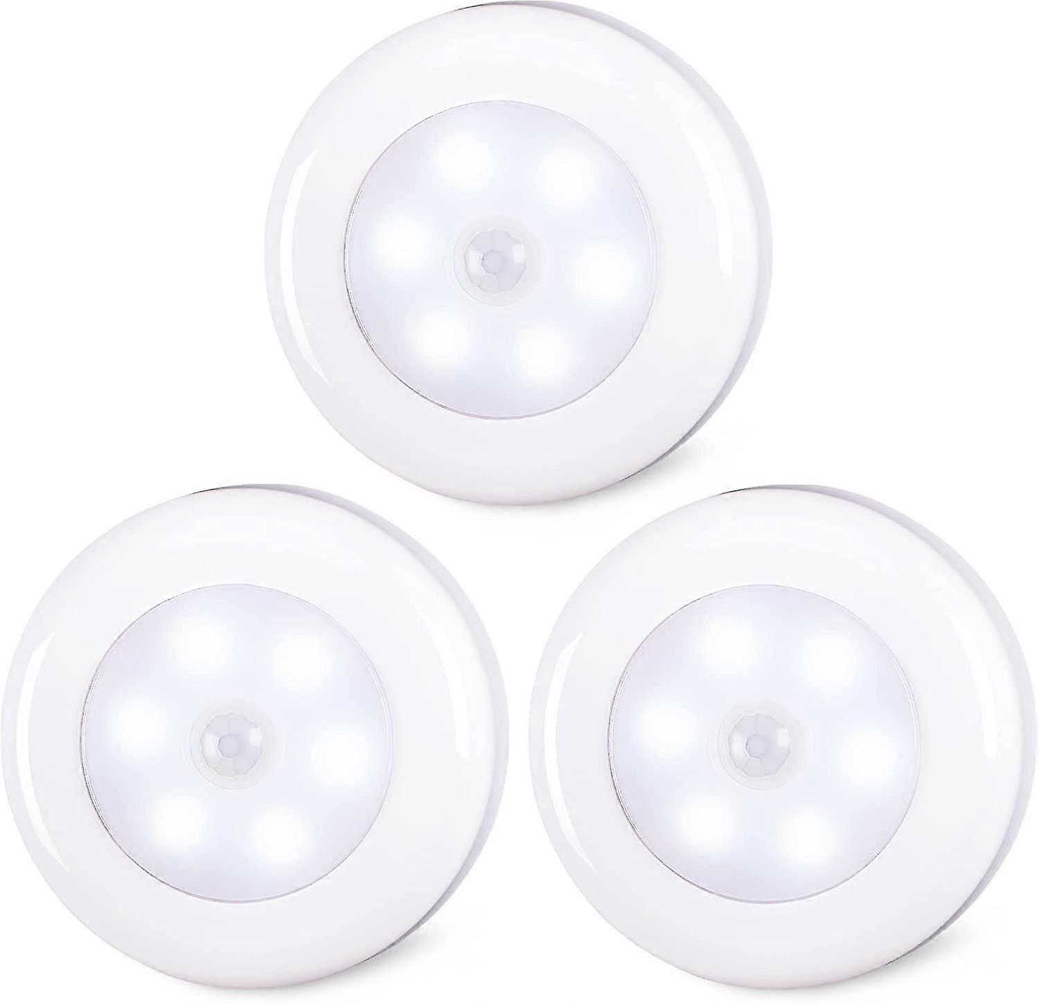Motion Sensor Lights Indoor (Cool White, 3 Pack)