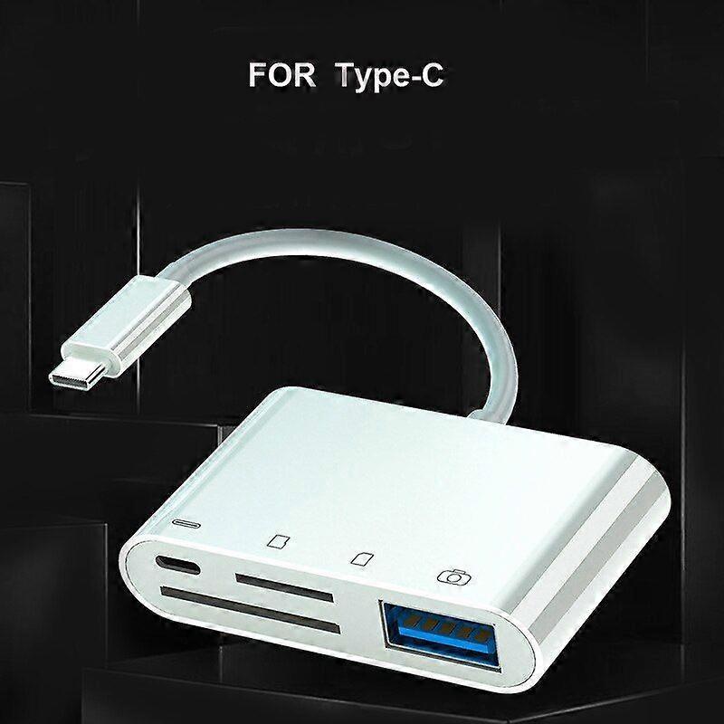 Otg 4 in 1 memory card reader kit for iPhone 13 pro max sd tf, camera connection, iPad adapter