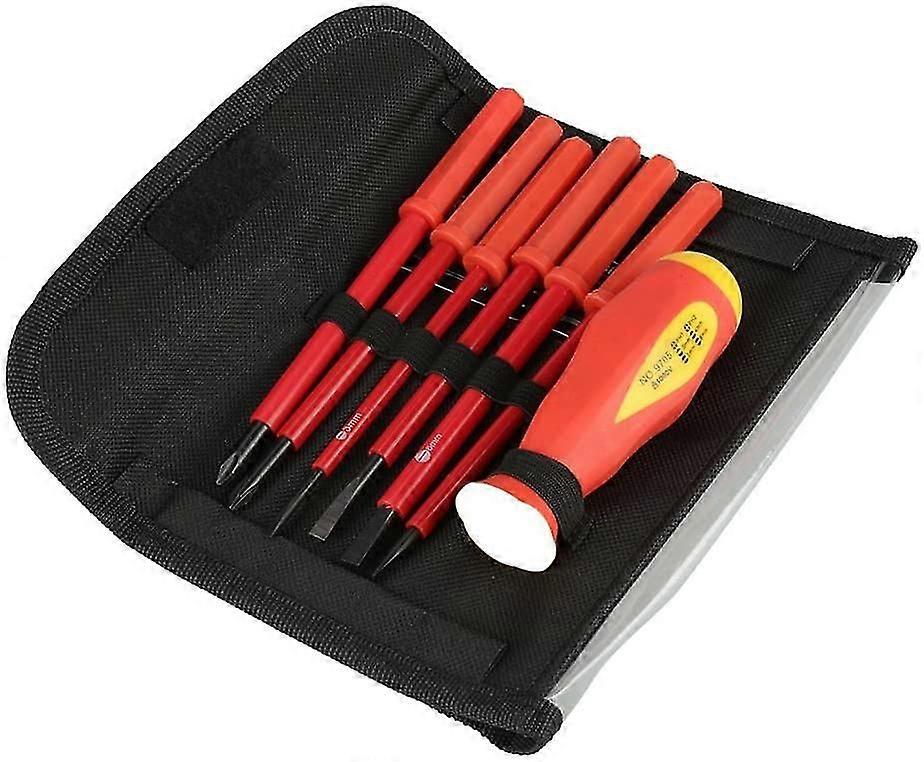 Schroevendraaier Set, 7pcs/set geïsoleerde multifunctionele cross-elektricien schroevendraaier set sl3/sl4/sl5/sl6/ph1/ph2 reparatiegereedschap