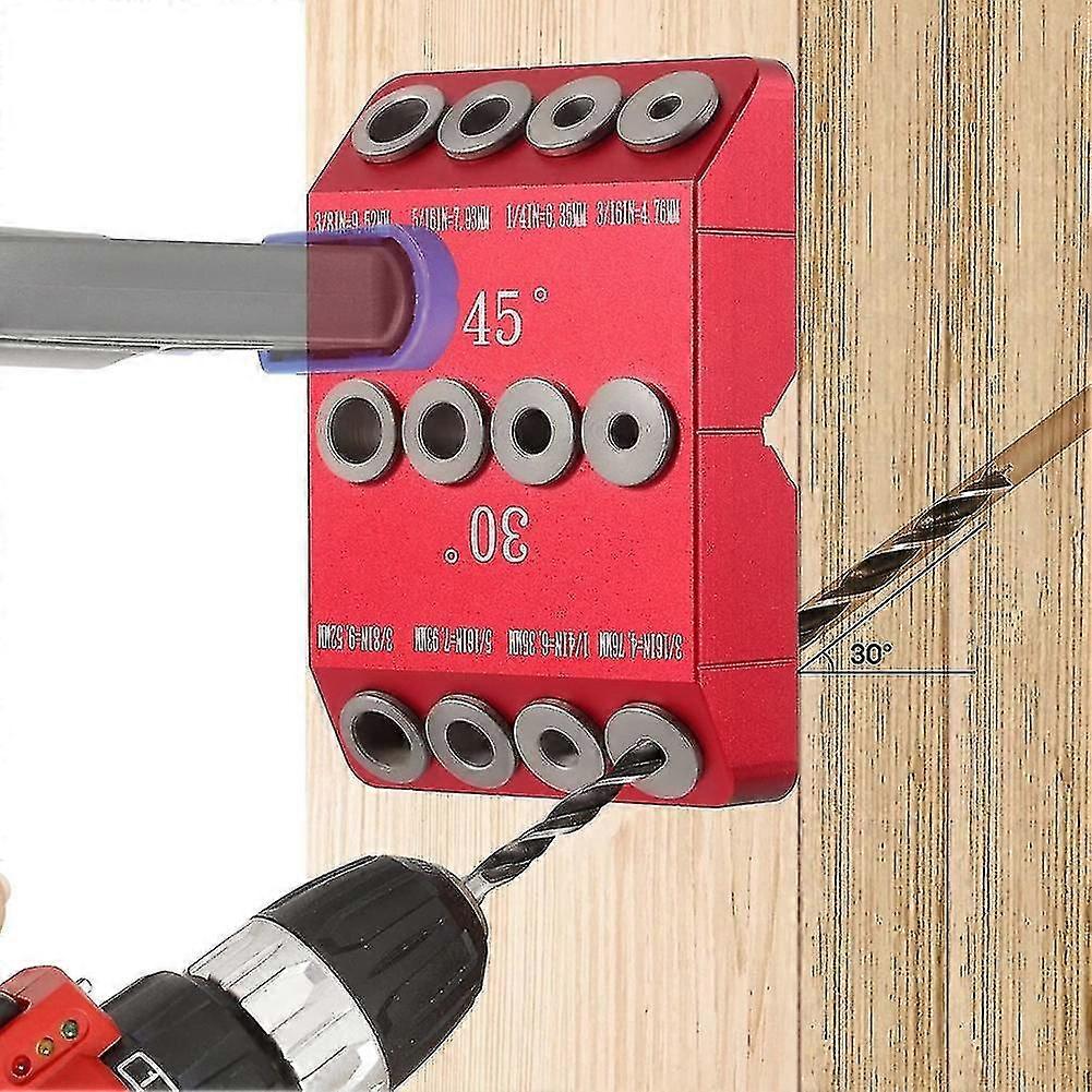 30/45/90 Drill Hole Guide Jig For Angled And Straight Hole,cable Railing Screw Drilling Template,1