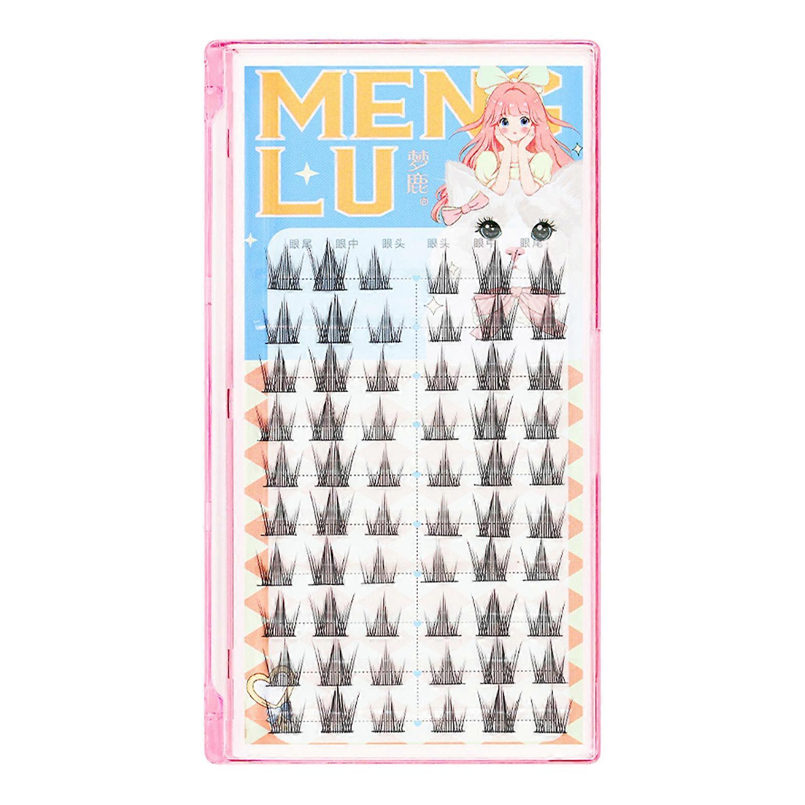 Fishtail Style Daily Eyelash Clusters Densely Seamless Lashes Extension