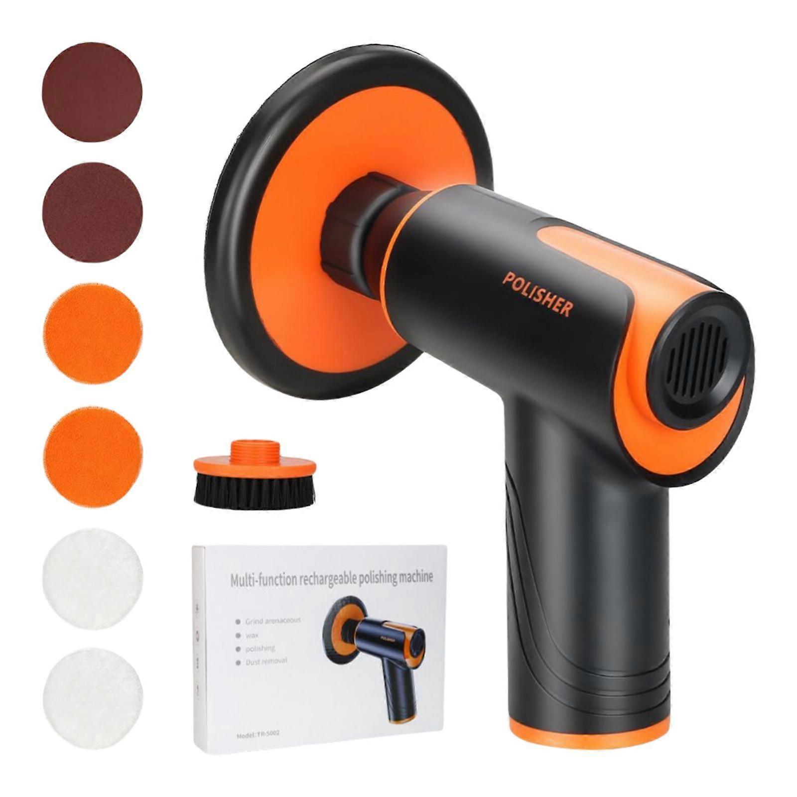 Electric Car Buffer Machine with Wool Polishing Pad,Brush, Rechargeable 148W