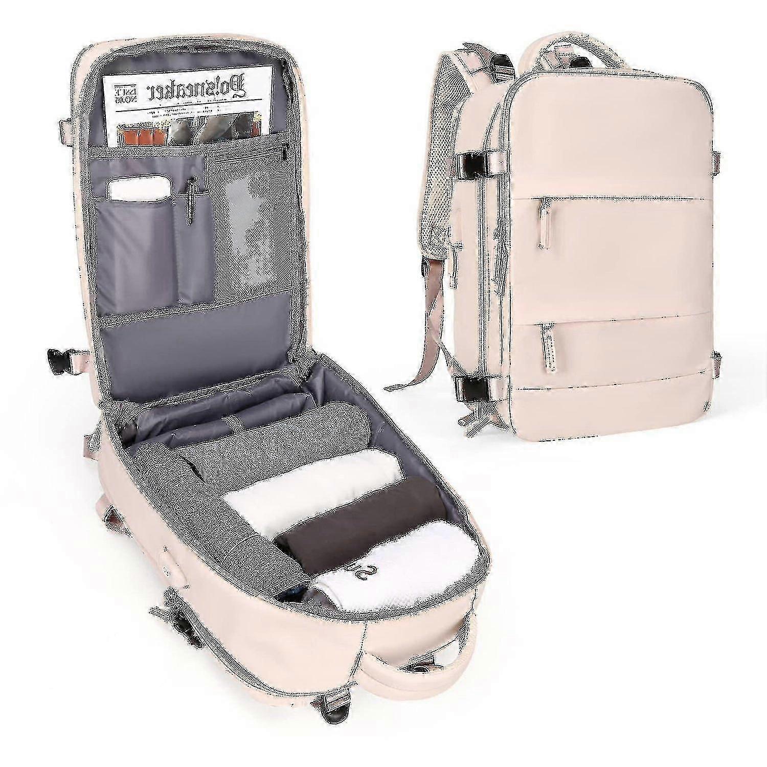 Womens Large Travel Backpack Hand Luggage Backpack With Usb Charging Port