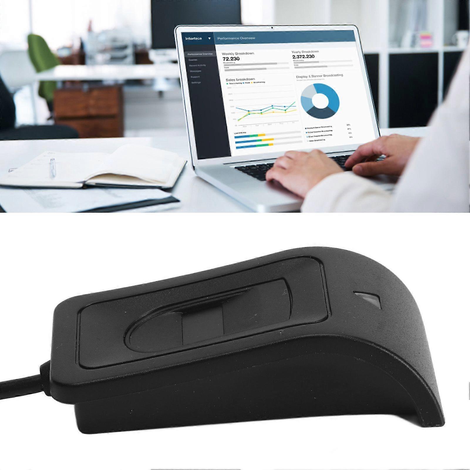 SSRGV Fingerprint Key Reader Compact Structure Auto Calibration Recognition USB Fingerprint Reader for PC