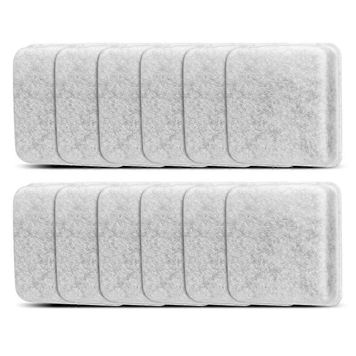Pet Fountain Filter Replacement for 0.5/1/2.5/4 GAL 12PCS
