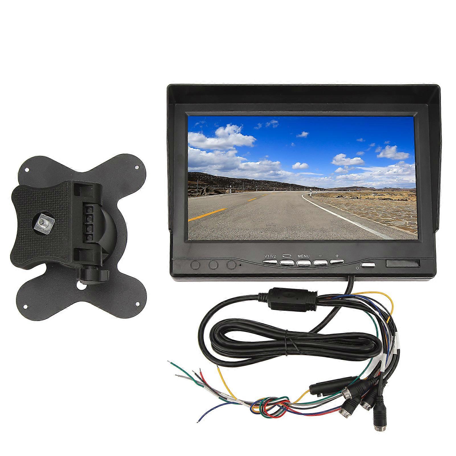 RV 7in Rear View Monitor Kit IPS Screen 16:9 PAL NTSC Systems Parking Reverse Backup Camera for Truck Trailer Camper