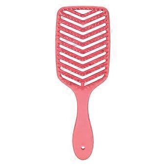 Hollow Hair Brush Detangling Wet Dry Use Fast Blow Drying Curved Hair Styling Comb for Women Men