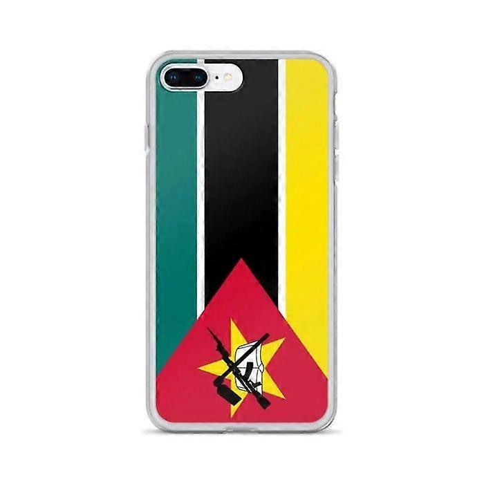 iPhone Case - Multicolor - Mozambique Flag - Soft - Silicone - Compatible with iPhone 8 Plus