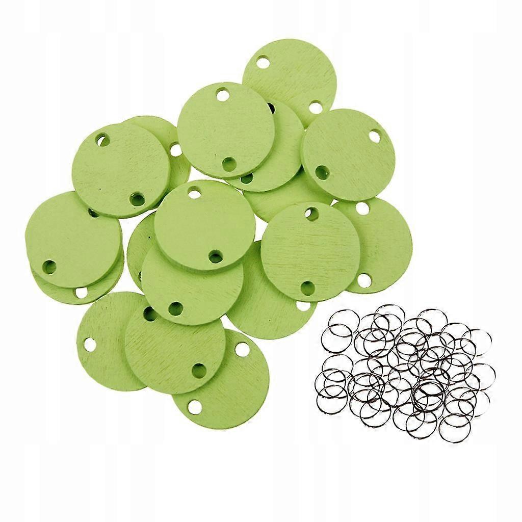 50 Pcs. Round Heart Wooden Chips Circles Shields Board