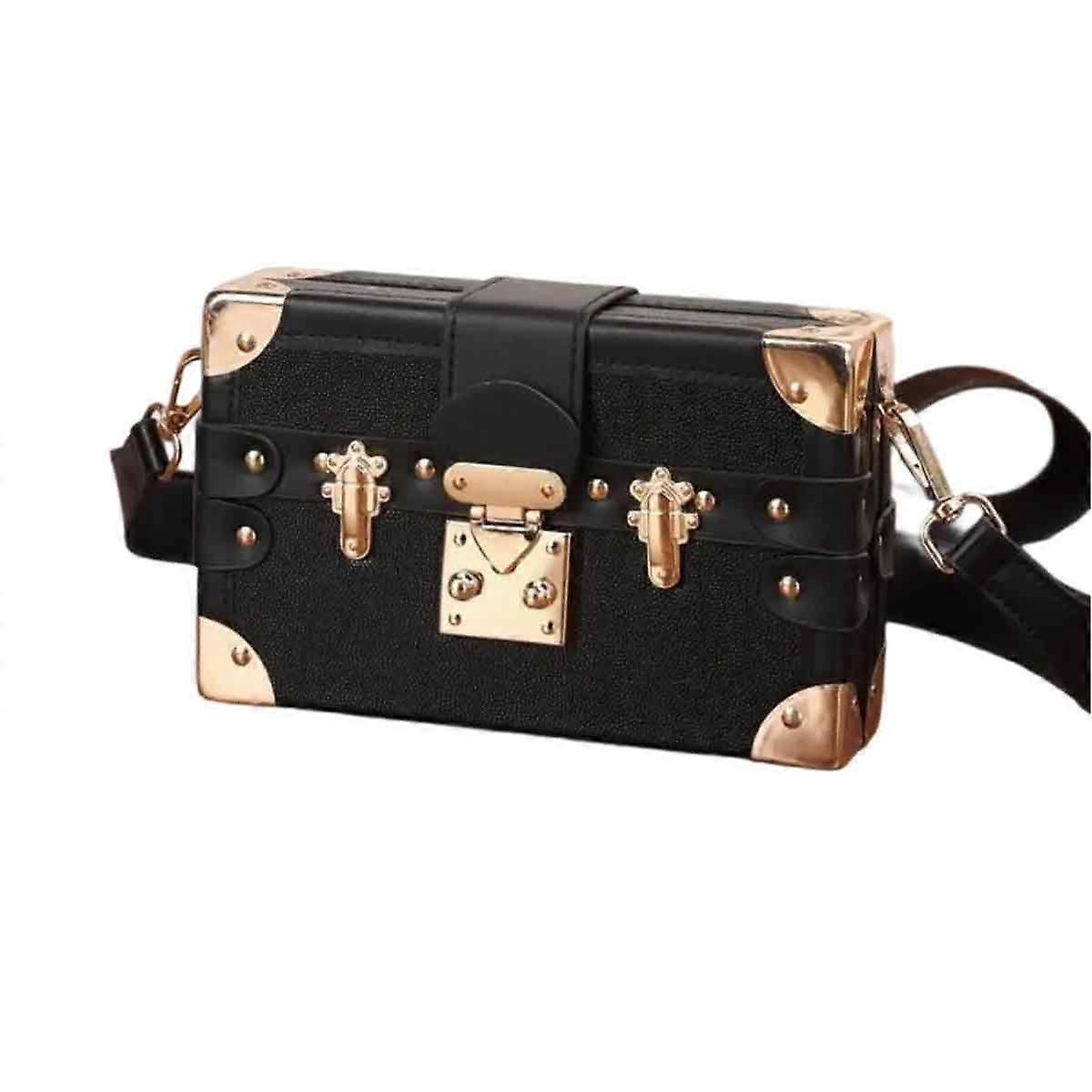 Box bag small square bag Summer retro printed small box shoulder messenger bag printed mini bag