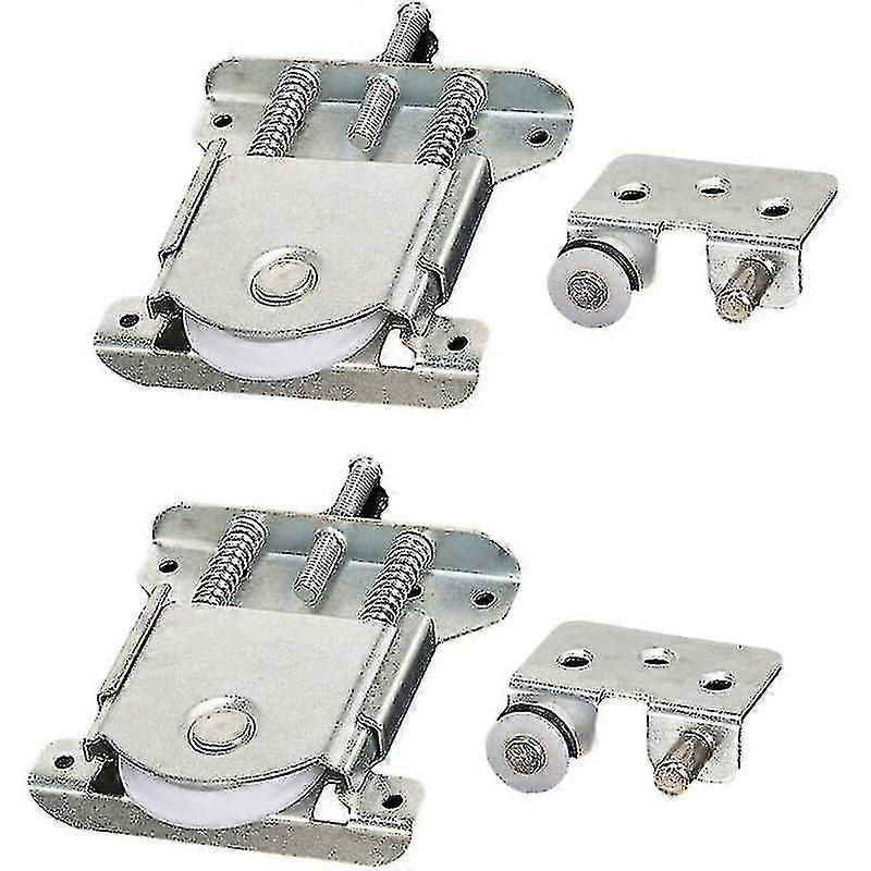 Roller Guides for Sliding Wardrobe Doors with Shock Absorbing Pads 20 Kg Load Capacity 2pcs Set