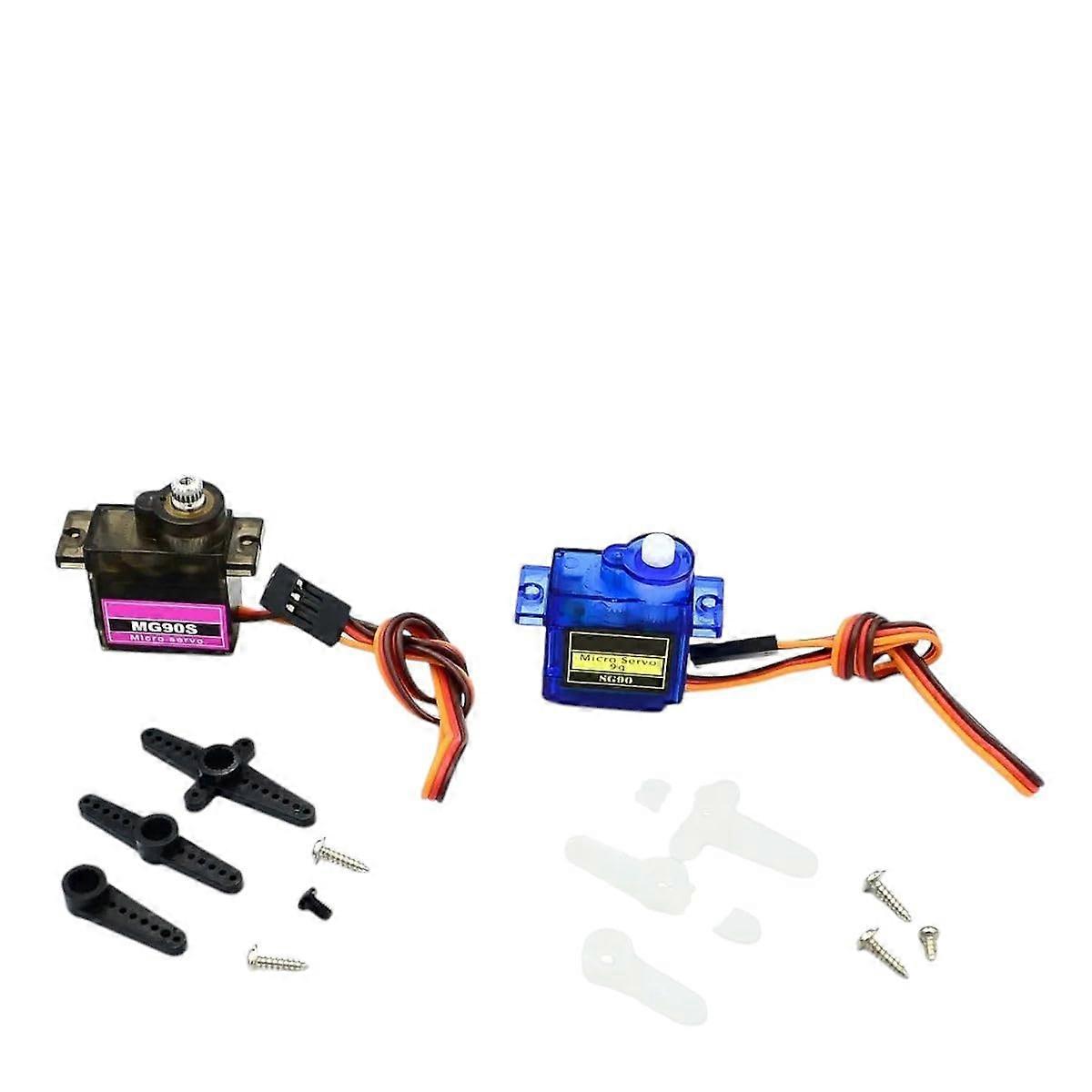 SG90 MG90S 9g Servo Steering Gear for 450 Helicopter Trolley - 180 Degrees and 360 Degrees High Quality Model