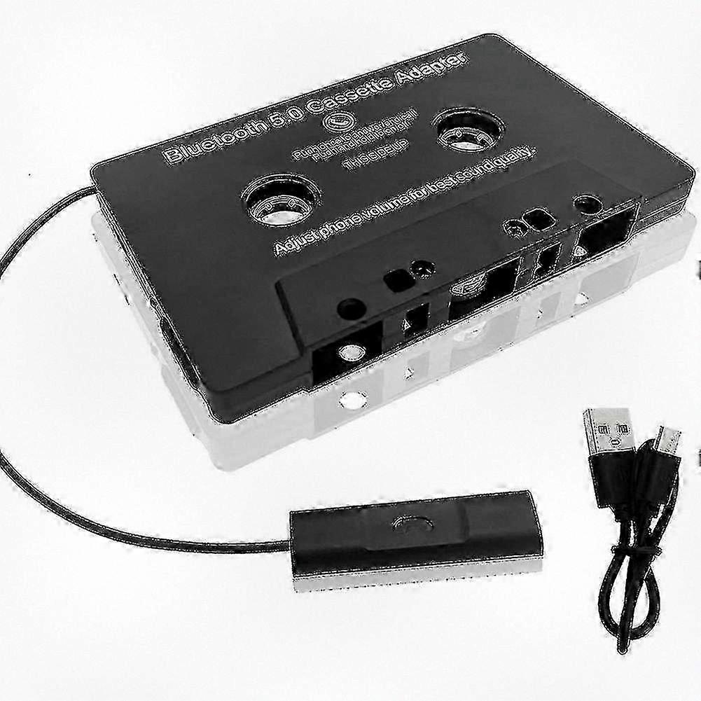Bluetooth 5.0 Cassette Adapter for Aux Stereo Music, Universal Tape Converter for Vehicle Use, Compatible with Various Brands