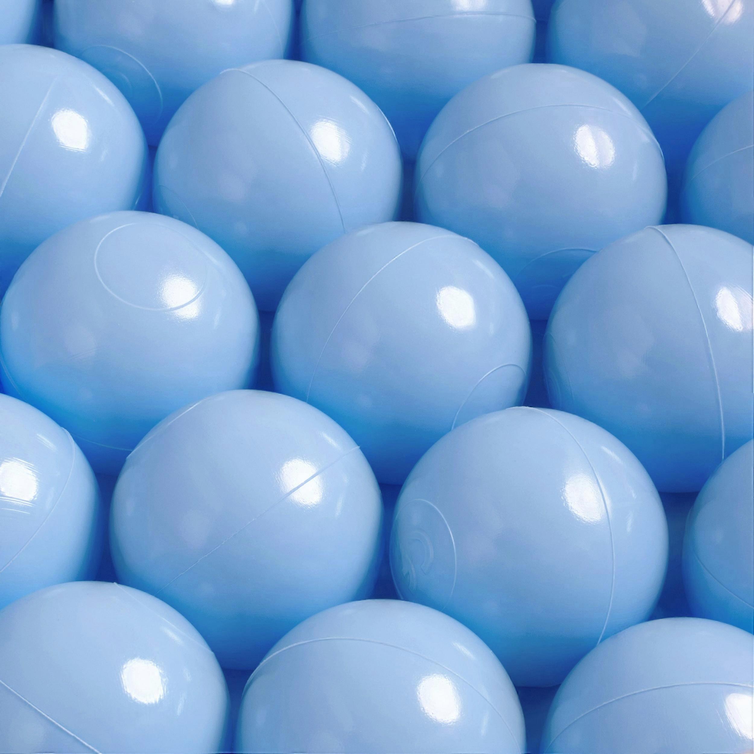 Misioo Dry Pool Balls Set of 200 Pcs: Light Blue
