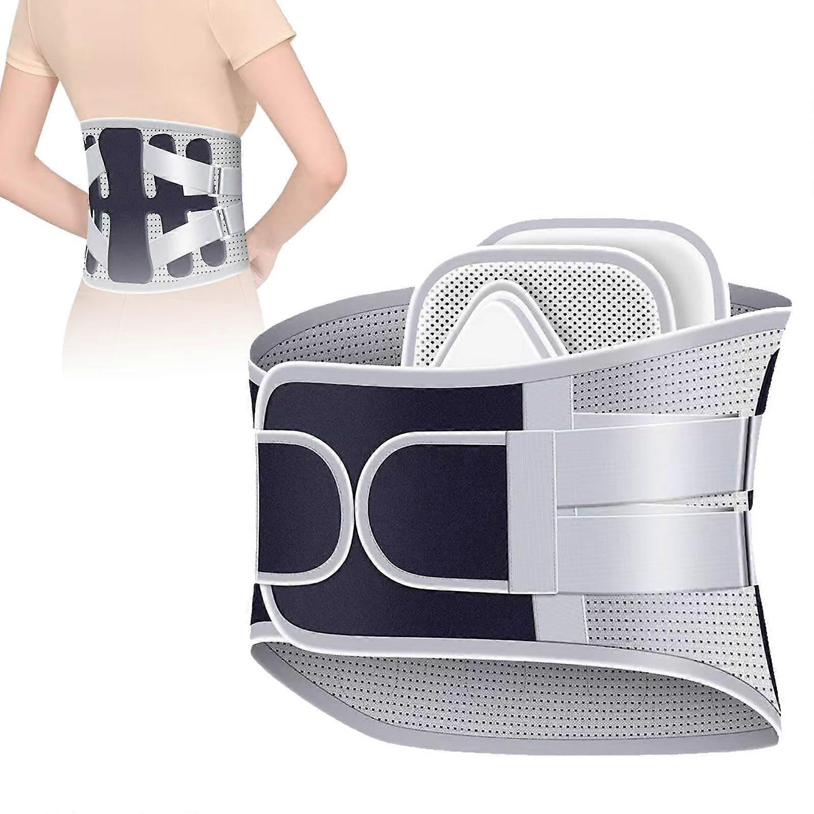 Back Support Lumbar Belt With 360 Degree Surround Support Three Gasket Plates Pain Relief Size XXL For Men And Women