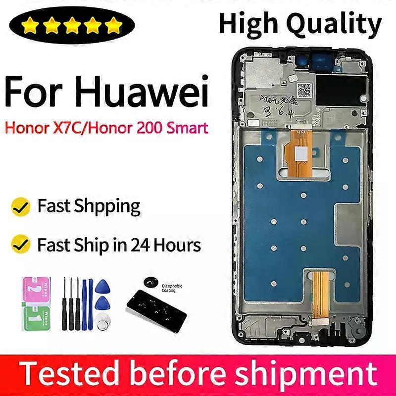 6.77インチHuawei Honor X7C ALT-NX1 LCDディスプレイ画面タッチパネルデジタイザー用スクリーンHonor 200フレーム付きスマートディスプレイ