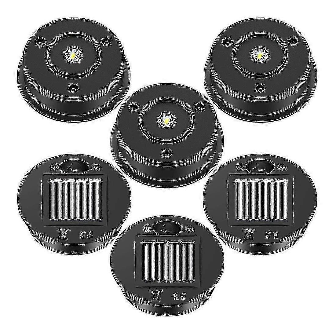 Replacement LED Panel Lid with 6pcs Solar Lights for Outdoor Hanging Lanterns