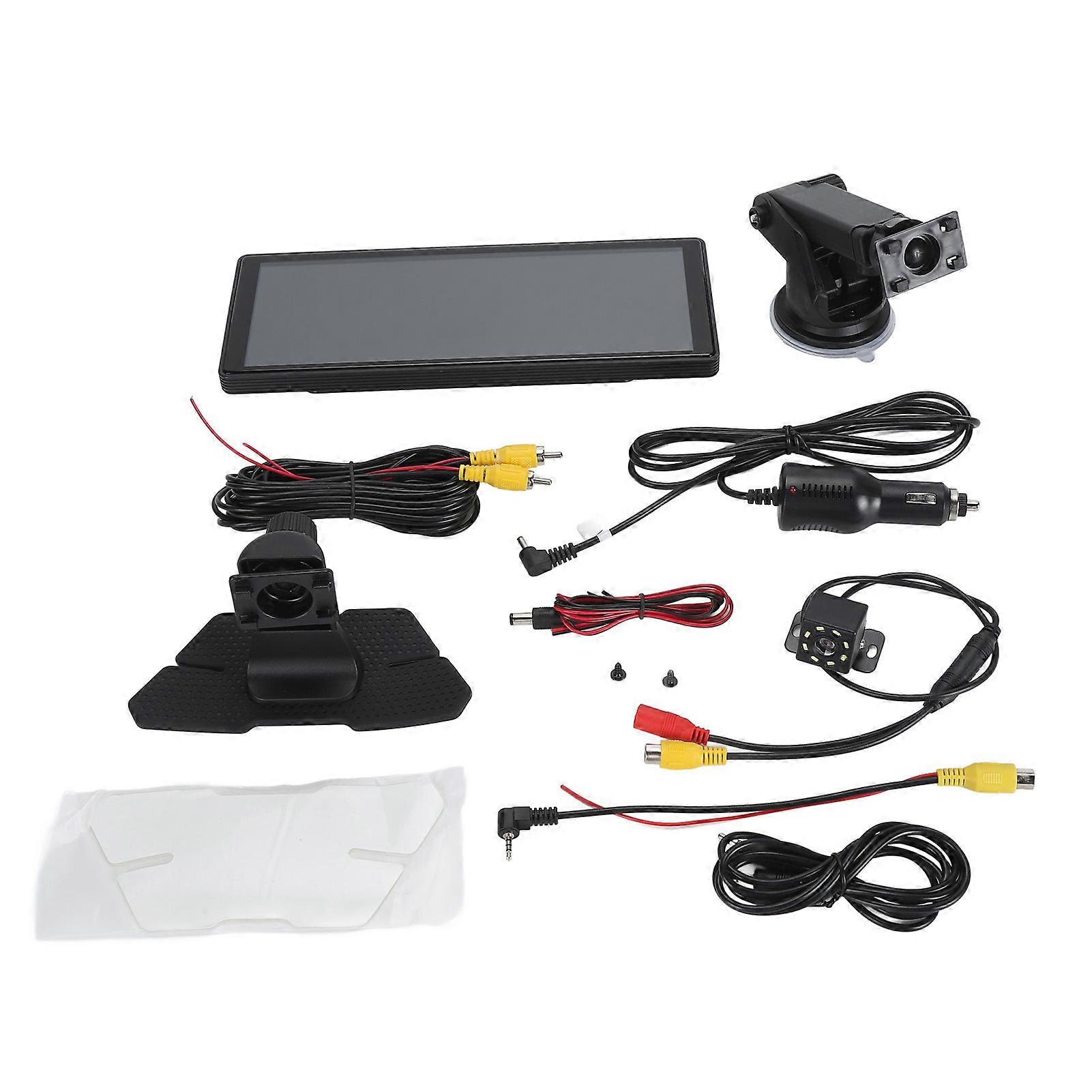10.26 inch Wireless Car Stereo for CarPlay, Android Auto, Voice Control, Touchscreen, Multimedia Player with 1080P Rear View Camera