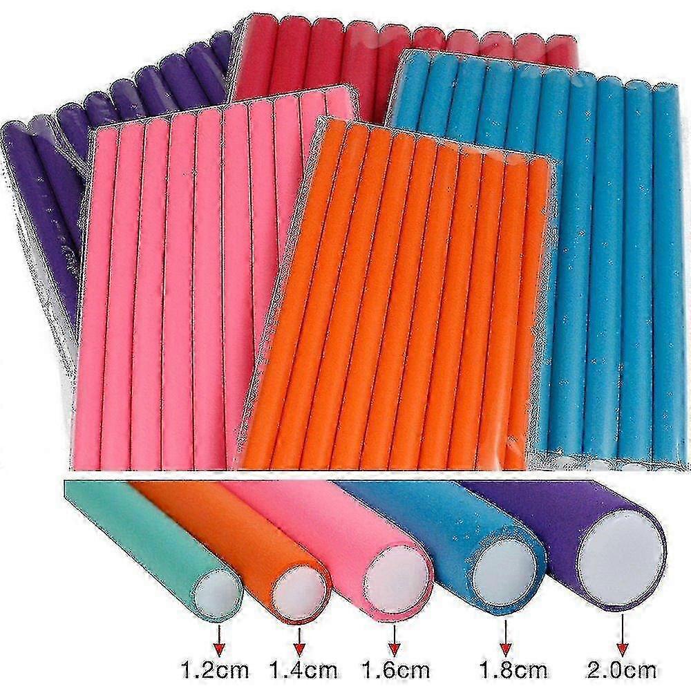 Reusable cable ties for curling and twisting with flexi rods for versatile curls