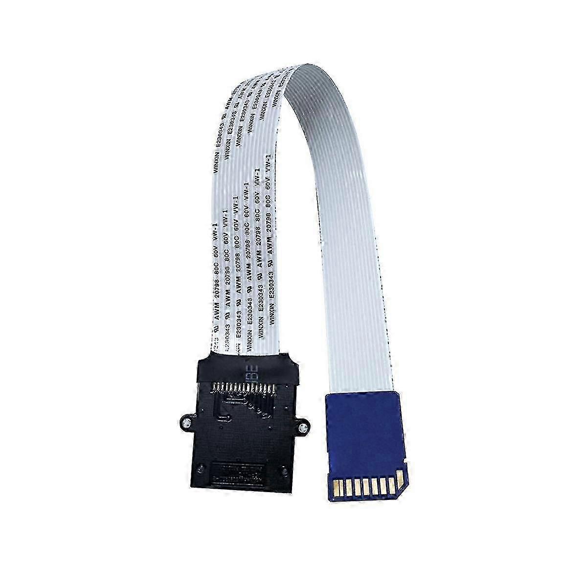 SD Card Reader Male to Female Extension Cable with Memory Card Adapter and Extender 25cm