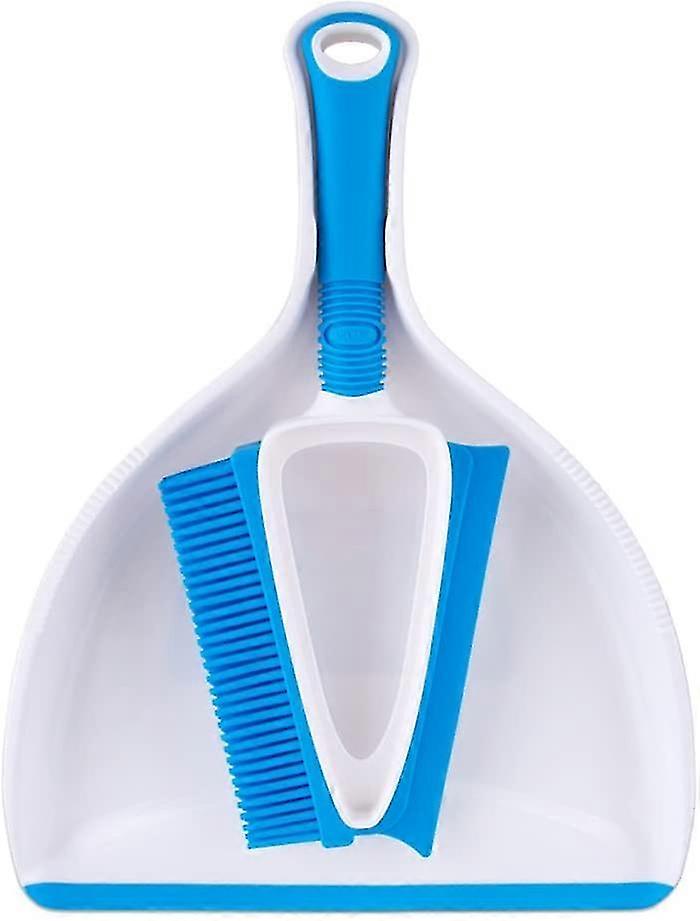 Dustpan with built-in brush.--