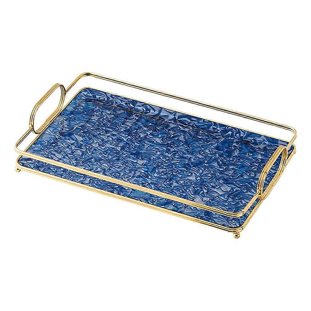 Decorative Rectangle Container Serving Tray for Toiletries Tea Set Snacks