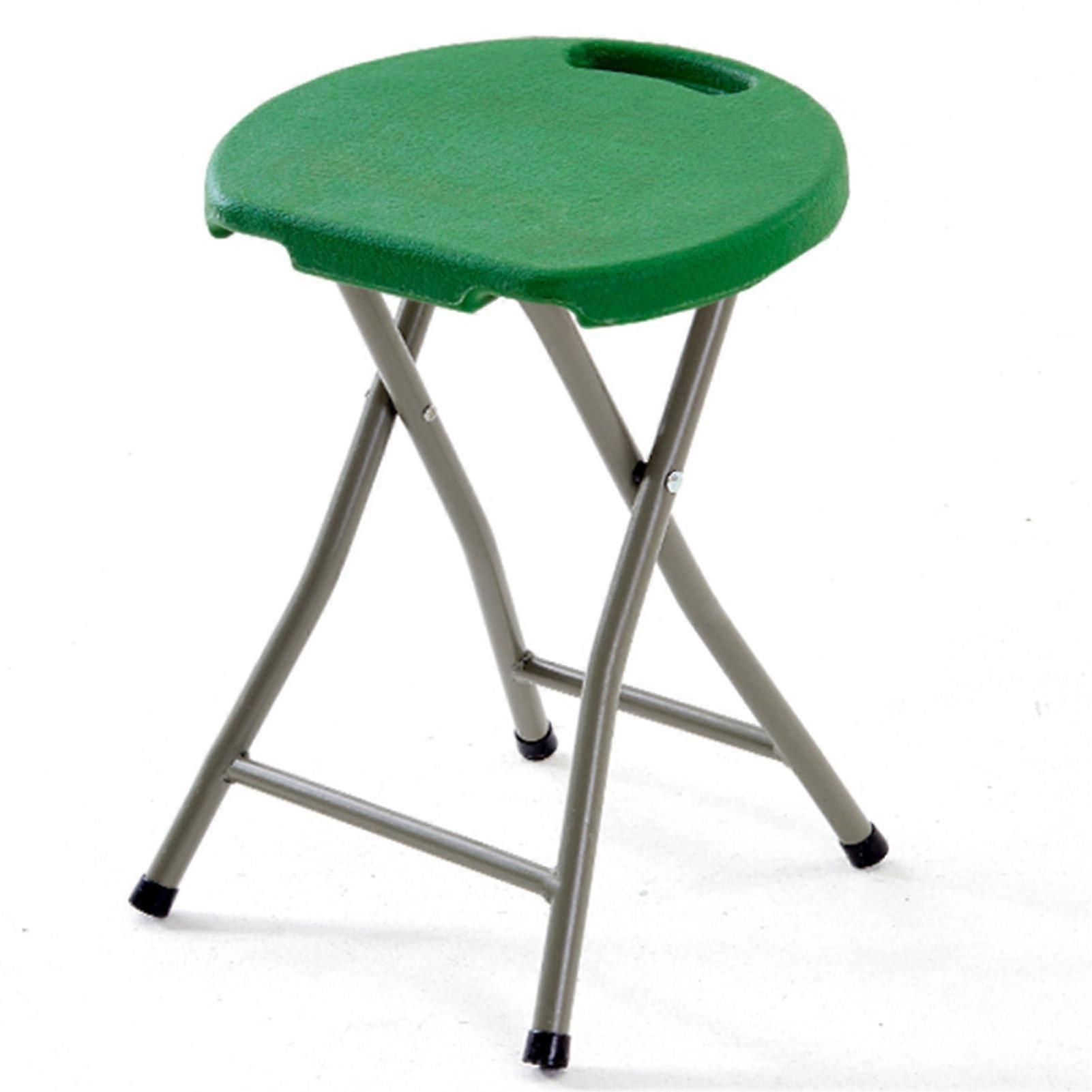 45cm Folding Stool With Handle, 250kg Load Folding Stool , Folding Stool For Outdoor, Camping And Home(Green) 45cm/18in Green