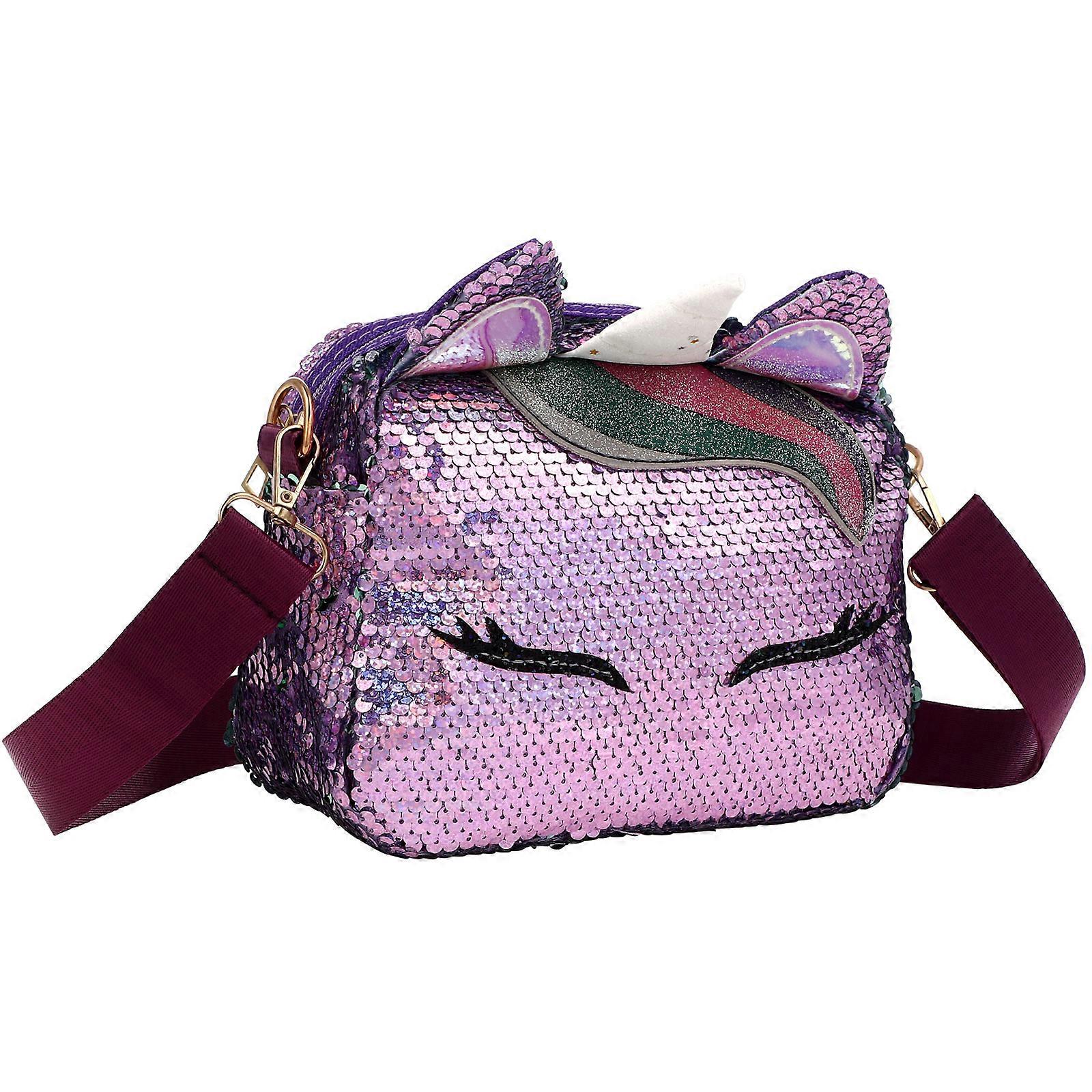Practical Sequin Messenger Bag, Single-Shoulder Design for Everyday Practicality