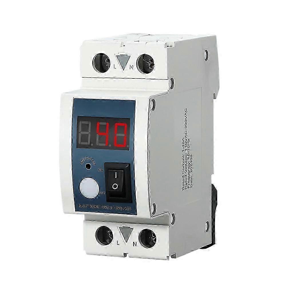 40A Adjustable Current Limiter Insulated Current Limiting Circuit Breaker PA66