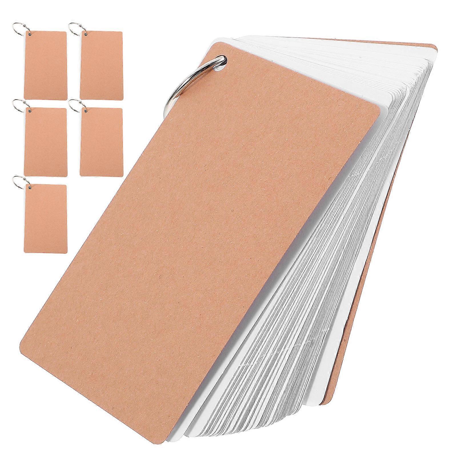 Index Cards With Rings Lined Note Cards For Students Professionals Organizing Notetaking 12.70X7.60X1.00CM 6Pcs