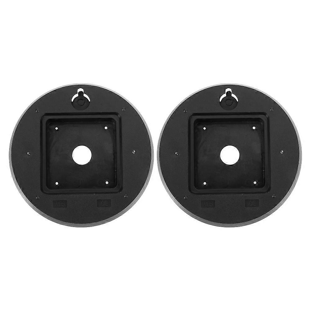 Clock Back Cover Protection Wall Clock Replacement Parts Diameter Black Minimalist Square 2Pcs