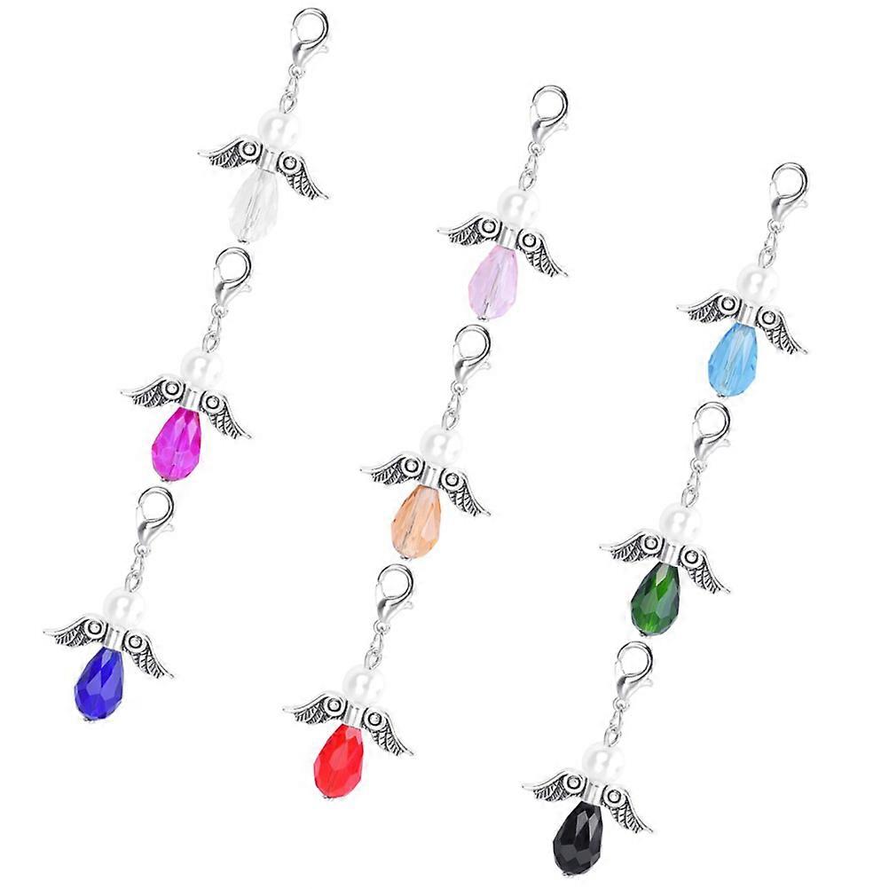 9pcs Angel Wing Pendant Charms, Alloy Bead Charms for Jewelry Making, DIY Crafting, and Bracelet Design – Unique Delicate Style with Vibrant Colors