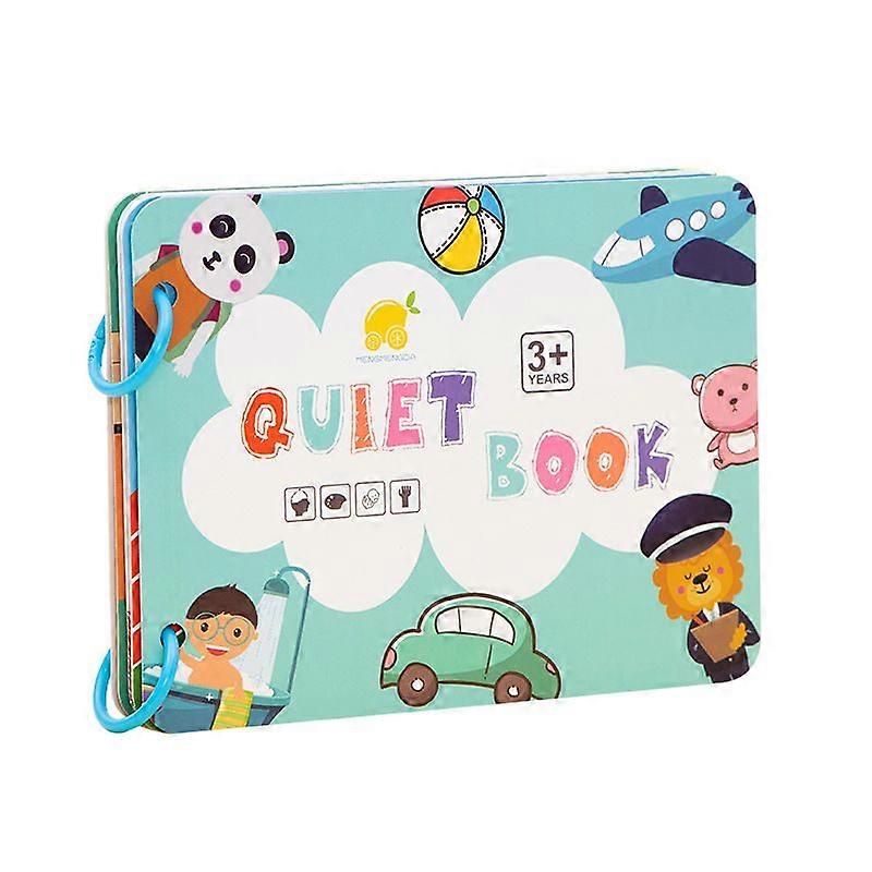 2-piece set of tear-and-paste books busy book children's early education busy book flip book enlightenment quiet paste book puzzle teaching aids child