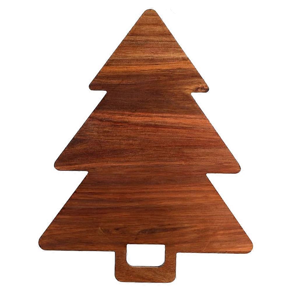 Natural Christmas Tree Shaped Cutting Board – Multi Purpose Serving Tray for Bread, Cake, Cheese, and Festive Table Decor