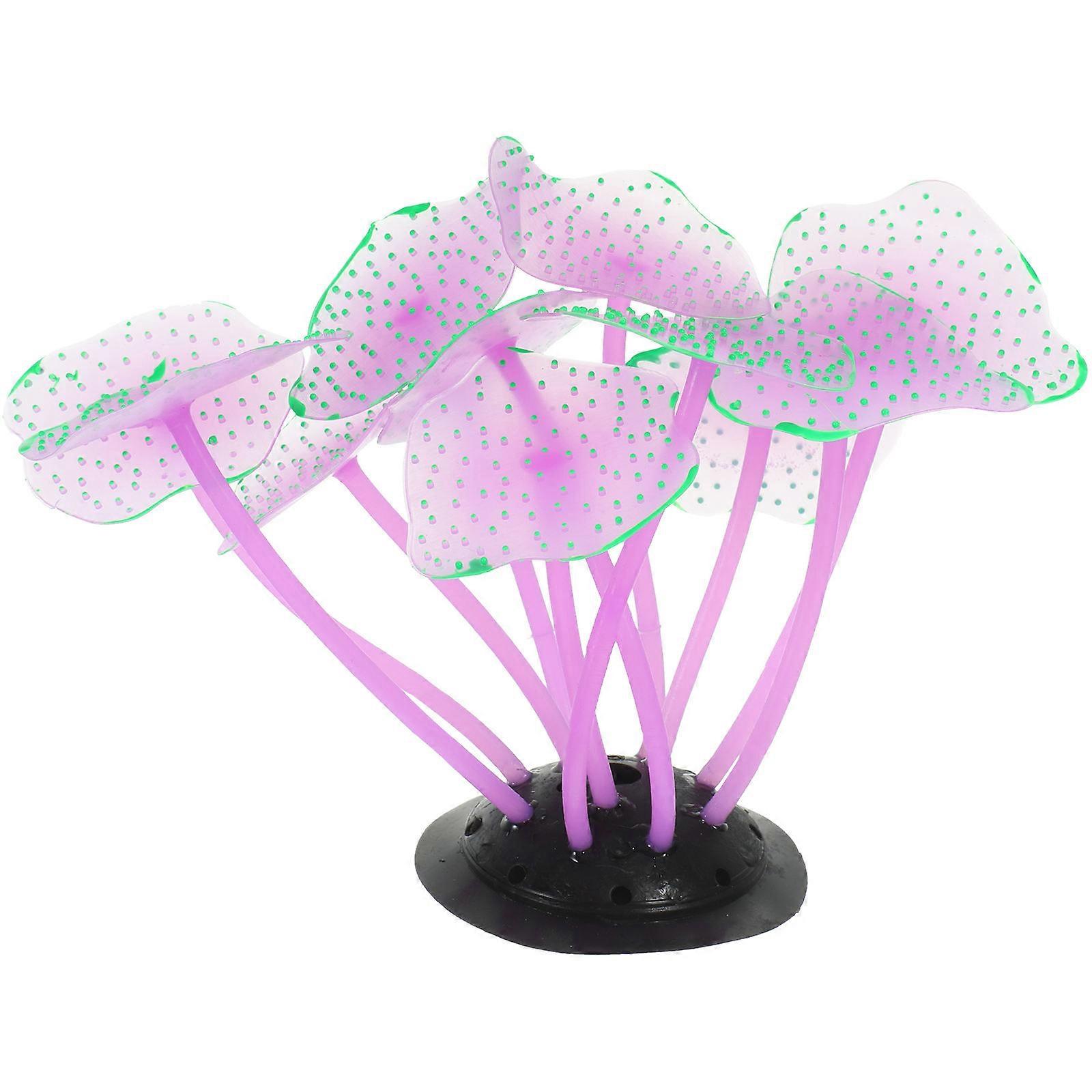 Aquarium Simulation Coral Underwater Environment Decoration Fish Tank Ornament 2.4X2.4X3.5in Realistic Modeling 1Pack