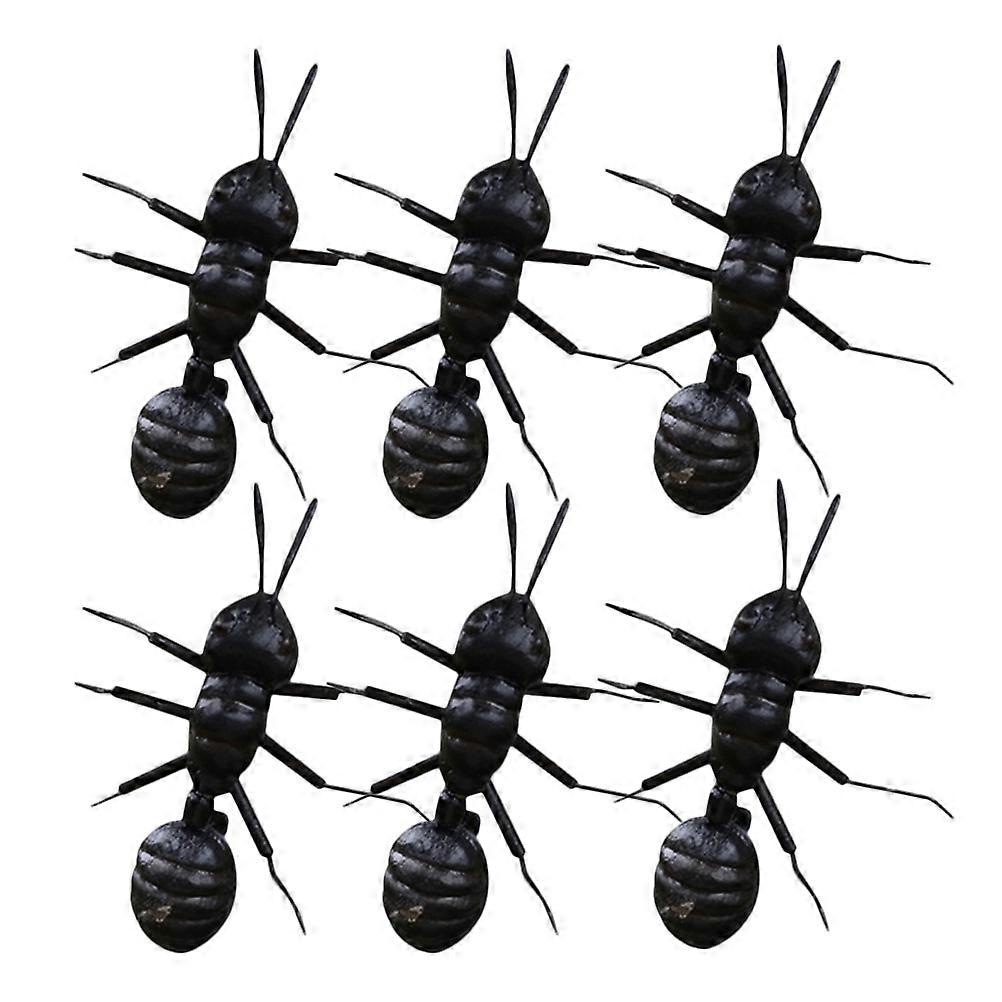 6pcs Mini Ant Figurines, Realistic Simulated Models for Flowerpot Decor and Desk Adornment, Fine Craftsmanship