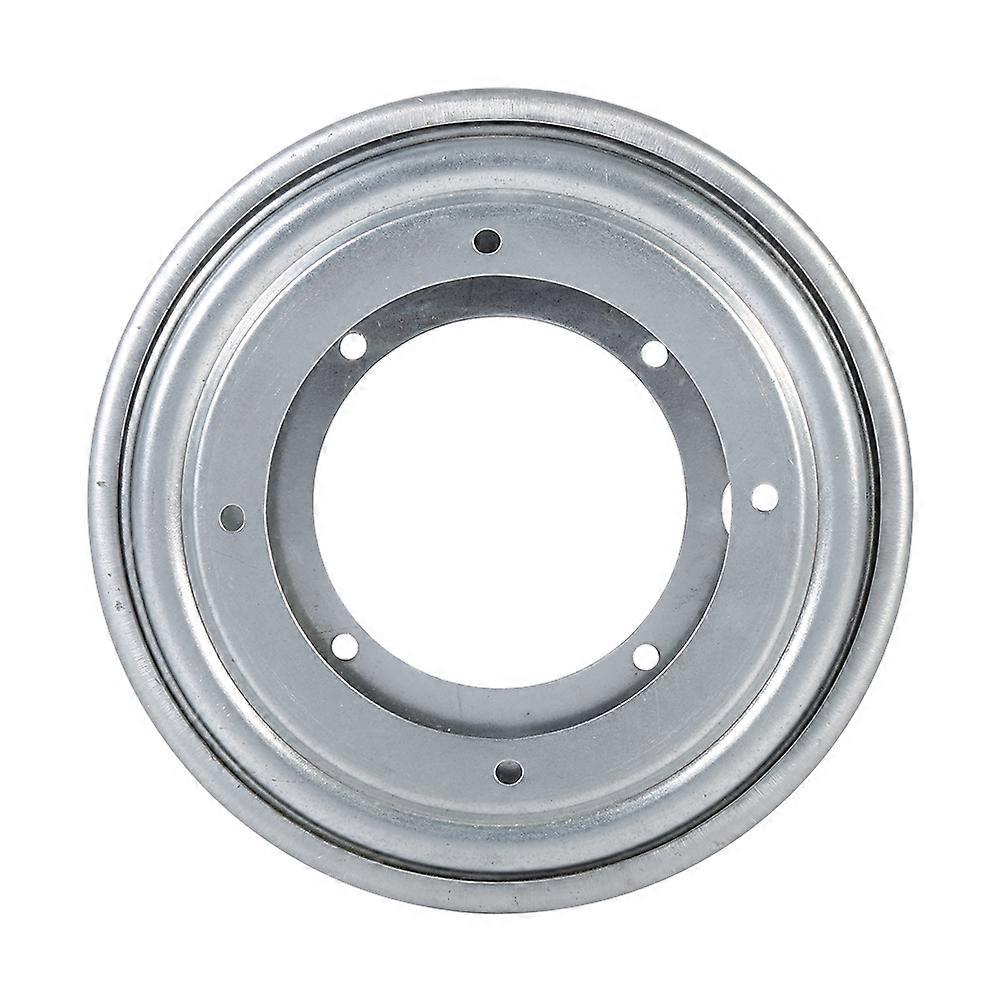 Heavy Duty Galvanized Round Lazy Susan Turntable with Swivel Tray (Silver 5.5")