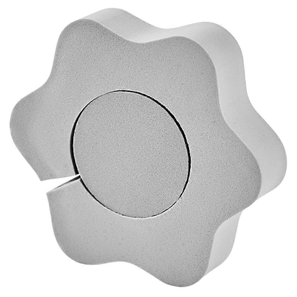 Multipurpose Scrub Sponges Water Absorption Bathroom Cleaner Minimalist Design Flower-Shaped Grey 1Set
