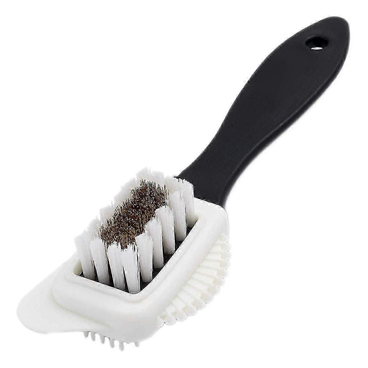 Brosse multifonctionnelle pour daim, en laiton nubuck et poils en nylon, brosse de nettoyage pour daim