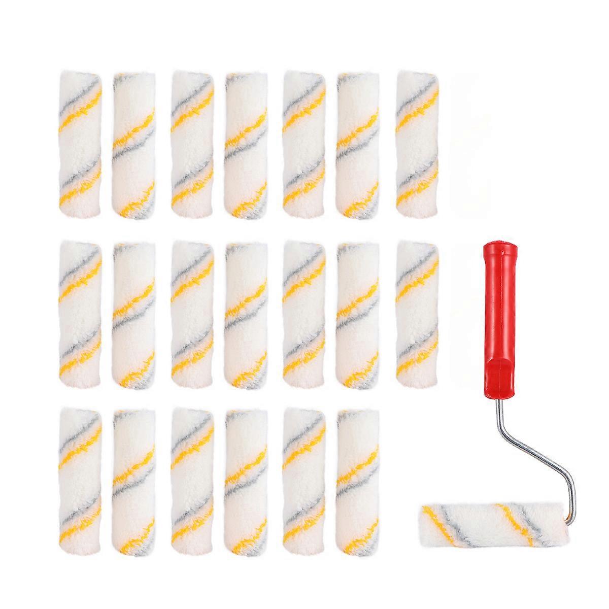 Mini Paint Roller Wall Painting Supplies Small Roll Paint For Diy Projects 21Pcs Assorted Color