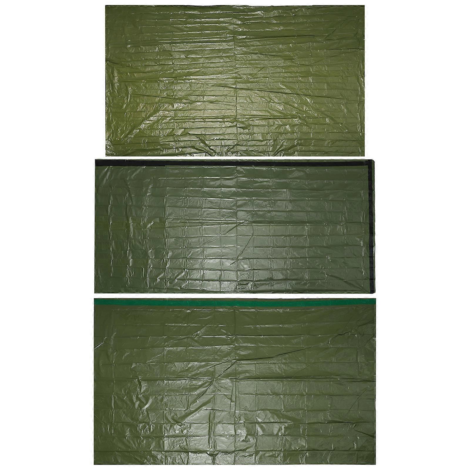 Compact Portable PE Material Green Sleeping Bag for Outdoor Use Ensures Warmth in Cold Weather