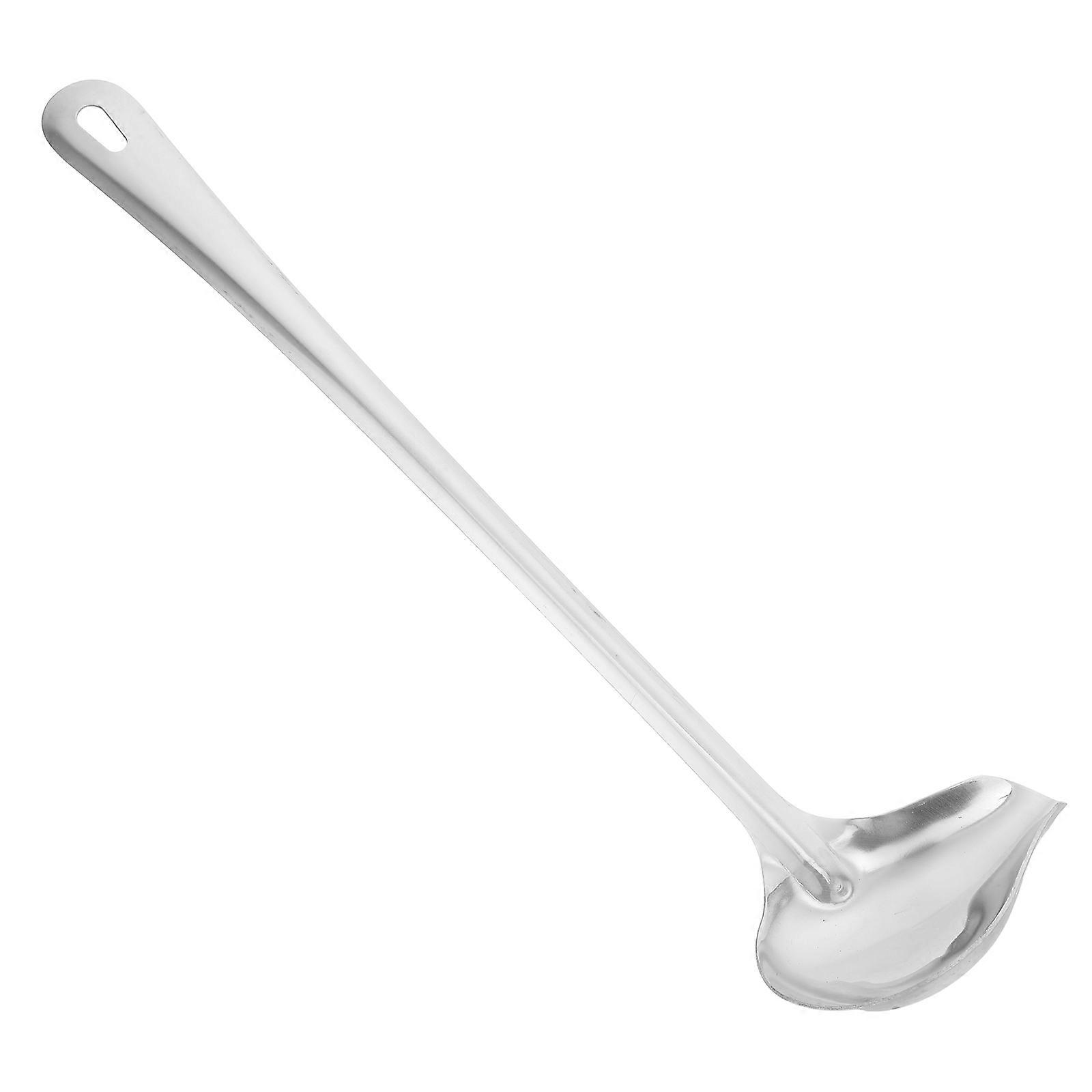 Here's a polished and engaging product description based on your input:

 

**Stainless Steel Ladle with Spout – A Versatile Kitchen