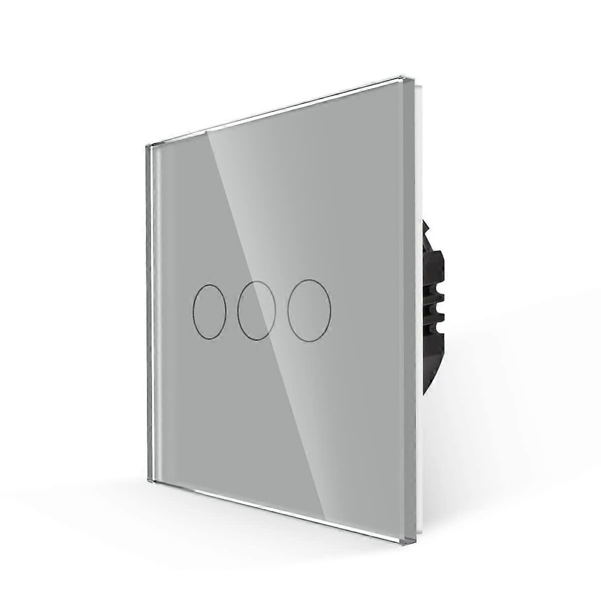 Single Pole Switch, Touch Control Switch 3 Gang 1 Way