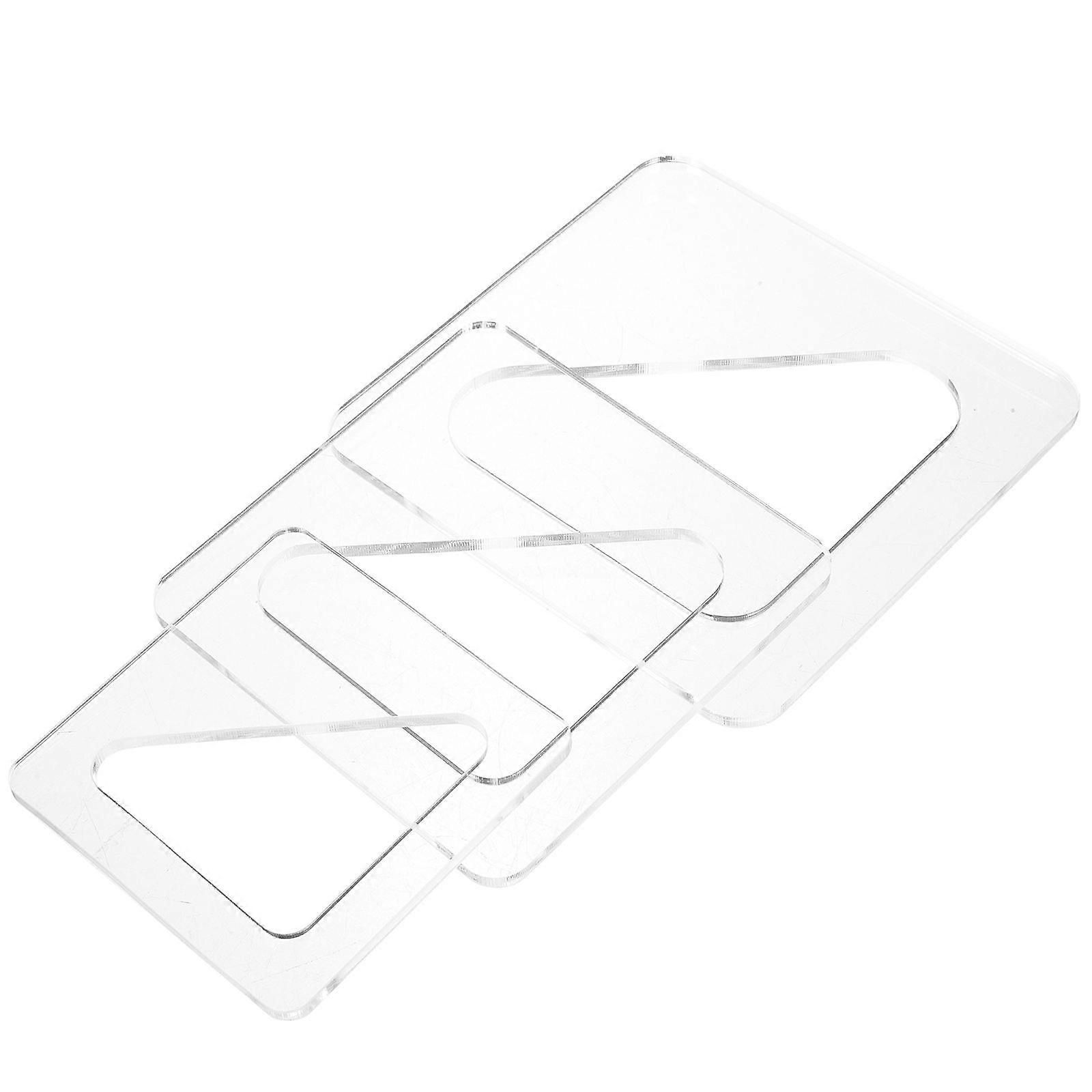 3Pcs Cutting Board Punching Stencil Punching Tool Triangle Handle Making Tool