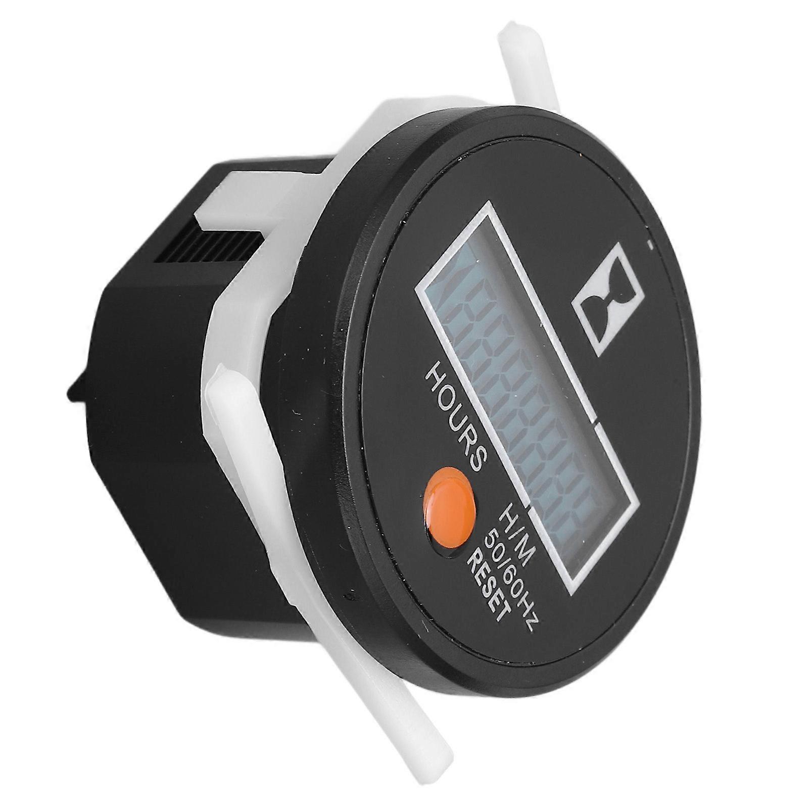 Digital Hour Meter, High Accuracy Mechanical Hour Meter, Wide Range Hour Gauge with Reset Button, 24-240V