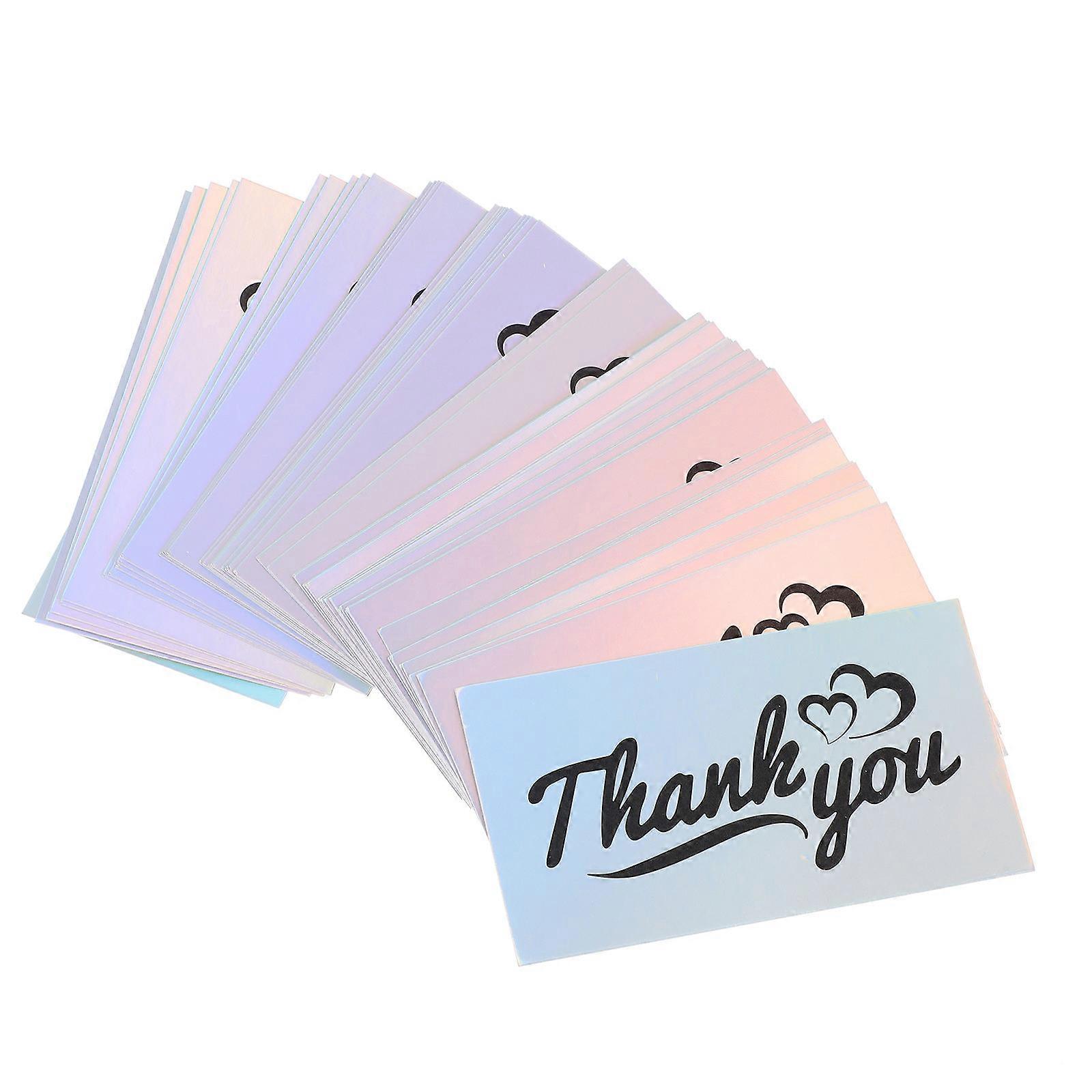 50 Pack Thank You Cards for Small Business Customers – Lightweight, Portable Postcards with Elegant Simple Design, Easy to Insert in Envelopes and
